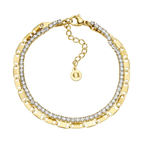 ARHMS NEW YORK FORGYLDT STL ARMBND STEN 9110418