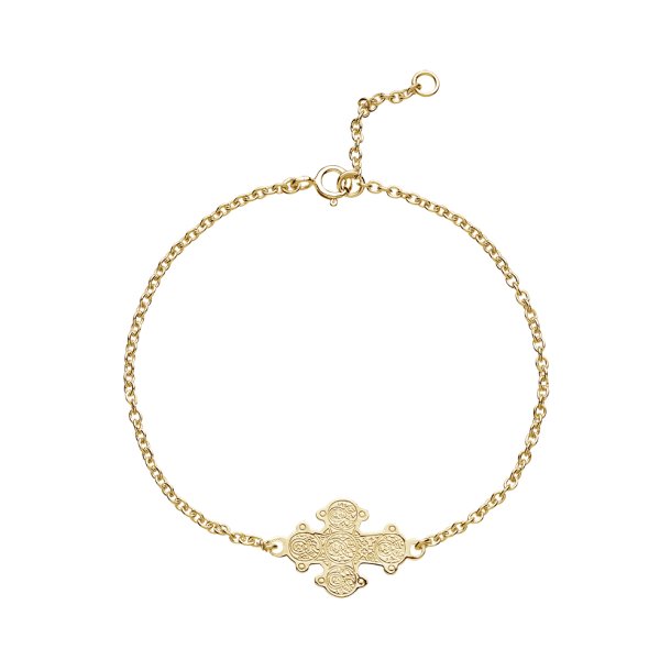 Forgyldt Dagmar Kors Armb�nd 97019-f