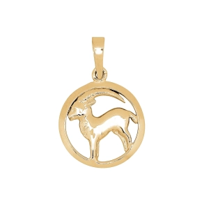 Siersb�l 8kt Guld Vedh�ng Stenbukken 15mm A2160003