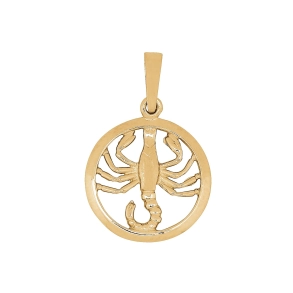 Siersb�l 14kt Guld Vedh�ng Skorpionen 15mm A2160105