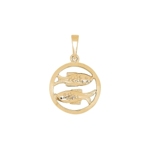 Siersb�l 8kt Guld Fisken Vedh�ng 12mm A2160143