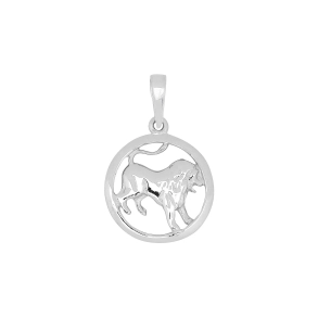 Siersb�l Rhodineret S�lv Stjernetegn L�ven 12 mm A216019