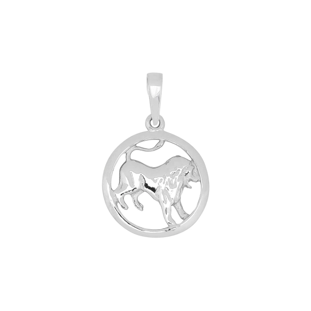 Siersb�l Rhodineret S�lv Stjernetegn L�ven 12 mm A216019