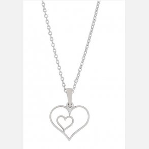 Rhodineret Slv Hjertevedhng + Kde A216 033