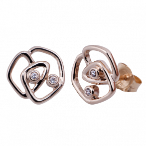 9kt Guldrestikker m/Zirkonia AKHU-E-5KY