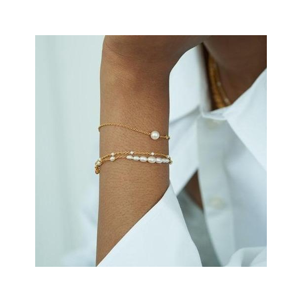 Forgyldt Aura Armbnd 2-3902wp-gp
