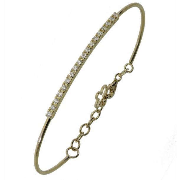 14 Kt Guld Tennis Armring B1005 036rg