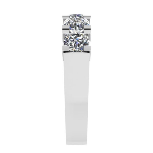 14kt Hvidguldsring m/2.00ct. Diamanter str. 54 