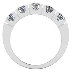 14kt Hvidguldsring m/2.00ct. Diamanter str. 54 