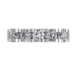 14kt Hvidguldsring m/2.00ct. Diamanter str. 54 