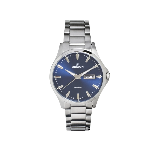 Brixon Herreur Stl m/Dag-Dato og Bl Skive C4406SGD-A
