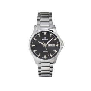 Brixon Herreur St�l m/Dag-Dato og Sort Skive C4406SGD-B