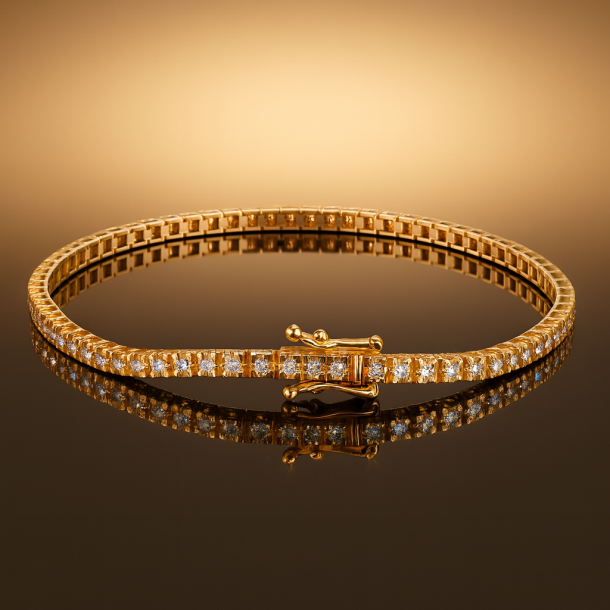 14 Kt Tennisarmb. m/1,0 