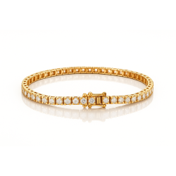 18 Kt Guld Tennis Armb�nd m/3,00 Ct TW/SI