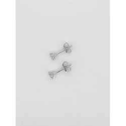 Slv restikker m/Hvide Zirkonia 30-10025-610