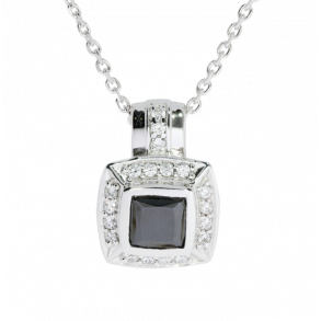 Slv Vedhng m/Stor Zirkonia + Kde