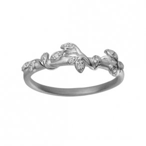 Slv Jungle Ivy Sparkle Ring m/Zirkonia str 54 5-3102a-R