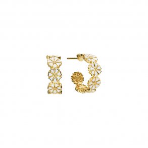 Lund Copenhagen Forgyldte Marguerit Creoler 909006-4-M