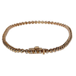 14 Karat Rosa Guld Armbnd m/0.27 Brillant 90-00047-1256-019