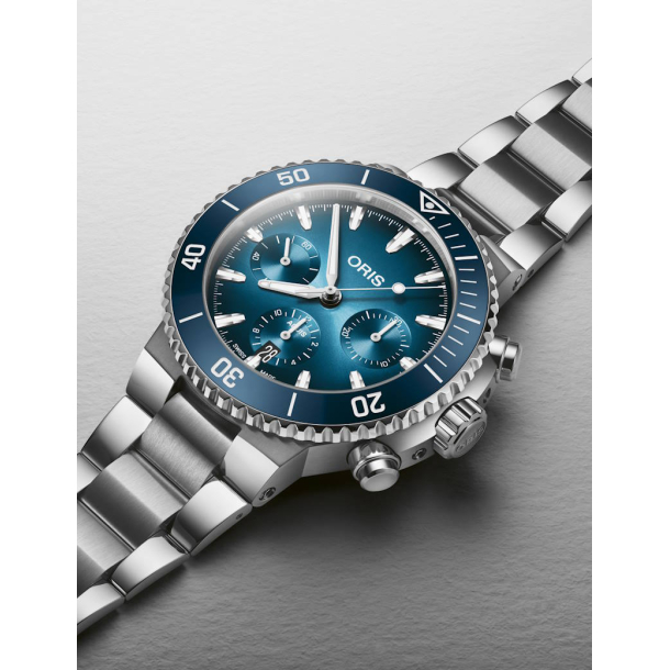 Oris Aquis Chronograph 43,5 mm: Din alsidige partner til hverdag og eventyr 01 771 7793 4155-07 8 23
