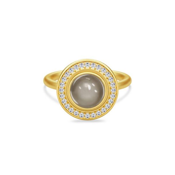 Forgyldt Mood Goddess Ring m/Gr Mnesten str. 58 RI85GDGYMNCZ58