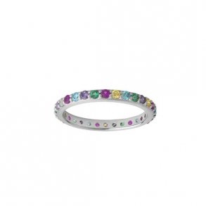 Slv Rainbow Ring str. 54 5-2801m-r