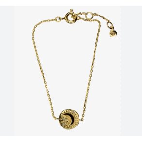 Hultquist Mneskin Forgyldt Slv Armbnd S05014G