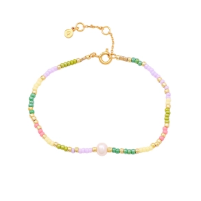 Hultquist Delilah Fg Armbnd m/Farvede Sten S08598 G