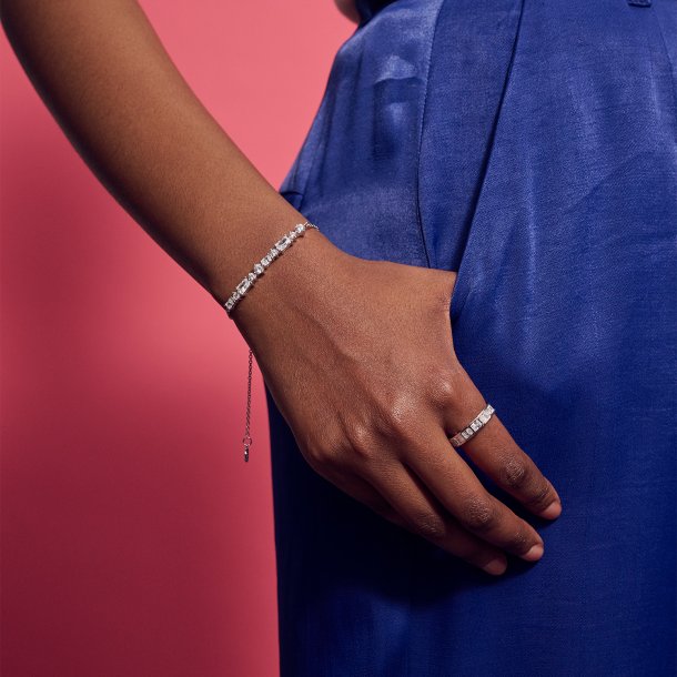 SJ Slv Ivrea Armbnd m/Cz SJ-B12328-CZ