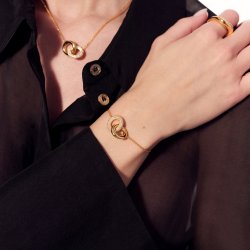 Sif Jakobs Carrara Forgyldt Slv Armbnd SJ-B2477-CZ-YG