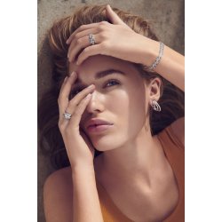 SJ Ellera Slv Armbnd m/Farvede Cz  SJ-B2869N-XCZ-18