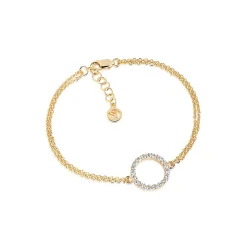 SJ Biella Grande Fg Armbnd SJ-B338(1)-CZ(YG)