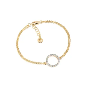 SJ Biella Grande Fg Armbnd SJ-B338(1)-CZ(YG)