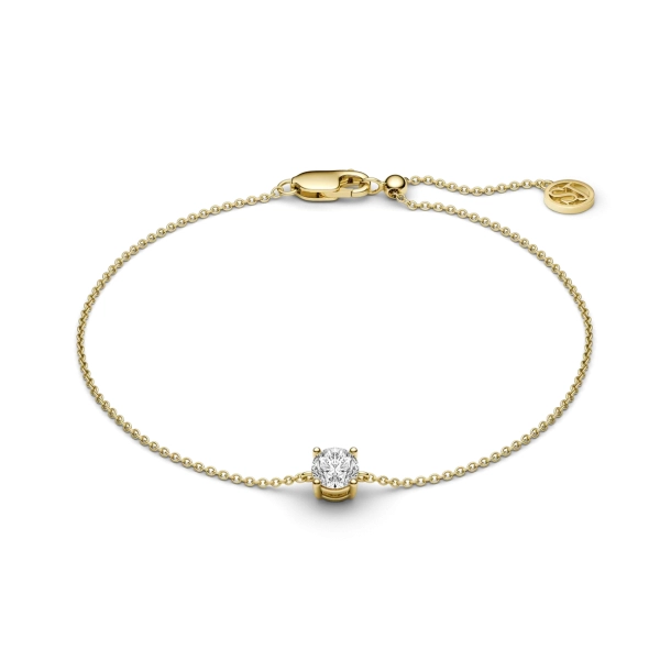 SJ Forg. S�lv Princess Uno Armb�nd SJ-B5MMRD-CZ-YG