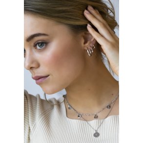 SJ Ellera Pianura Slv Hoops 20mm SJ-E12020-SS