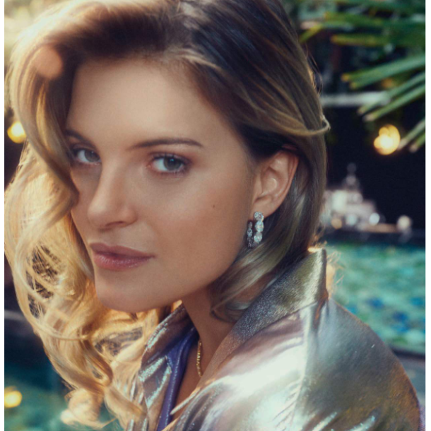 SJ Slv Medio Creoler m/Zirkoner SJ-E12312-CZ