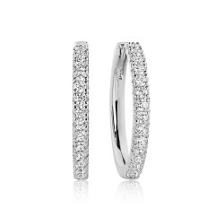 SJ Ellera Slv Hoops 20mm m/Cz SJ-E2869-CZ