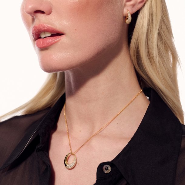 Sif Jakobs Glorenza Forgyldt S�lv Halsk�de SJ-N2482-CZ-YG