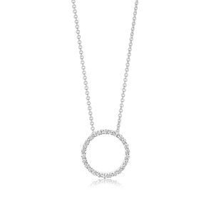 SJ Biella Slv Halskde 20mm SJ-P3120-CZ38-45