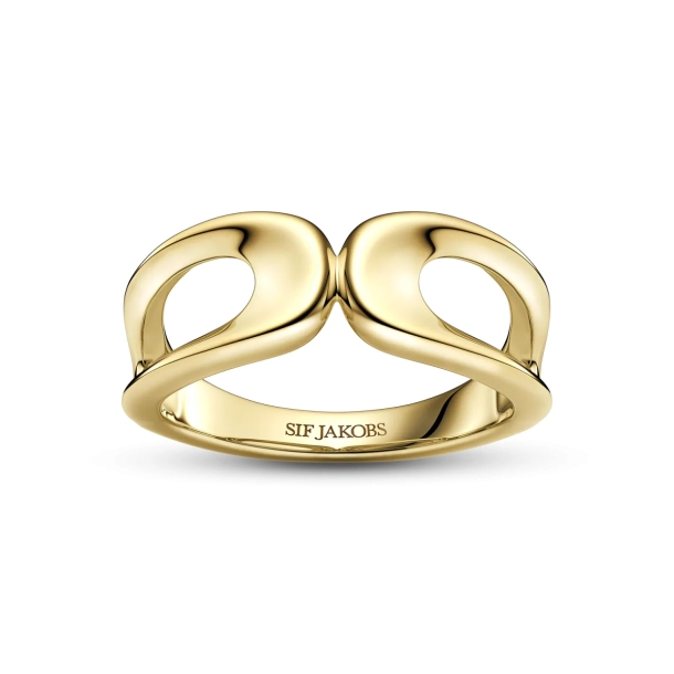 SJ Forg. S�lv Borsa Due Piccolo Ring SJ-R2624-YG
