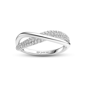 SJ S�lv Infinito Due Ring m/CZ SJ-R2871-CZ