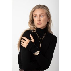 SJ Electra Bicolor Dameur m/Metallisk Skive SJ-W1054-CZ-YG2