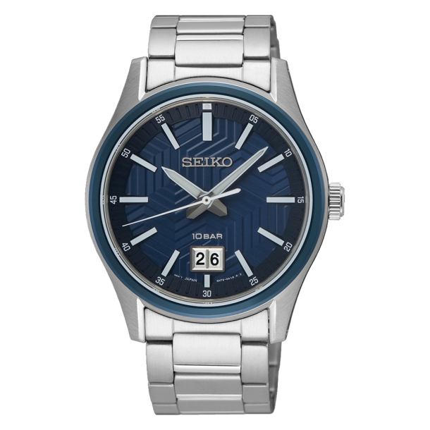 Seiko Herreur Stl m/Bl Skive SUR559P1