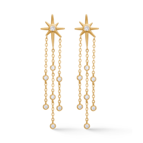 Studio Z Forgyldt TWINKLE �restikker med zirkonia