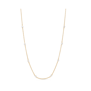 SZ Forgyldt Halskde Shore med Perler