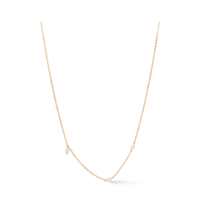 SZ Forgyldt Halskde Trace Pearl