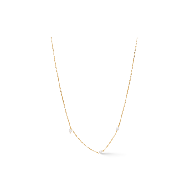 SZ Forgyldt Halskde Trace Pearl