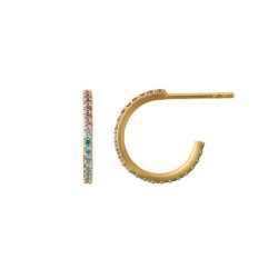 Forgyldte Sparkle Creoler 4-029pa-gp