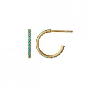 Forgyldte Sparkle Creoler 4-029t-gp