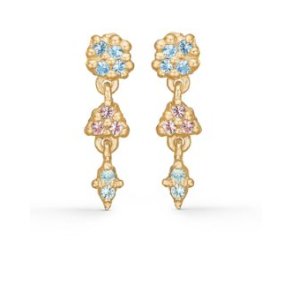 SZ Cluster Forg. restikker m/Bl+Grn+Rosa Cz 7217843